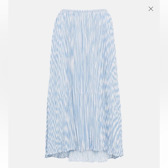 NWT Vince Striped Midi Skirt, size L, perfect summer staple to dress up or down - Picture 3 of 10